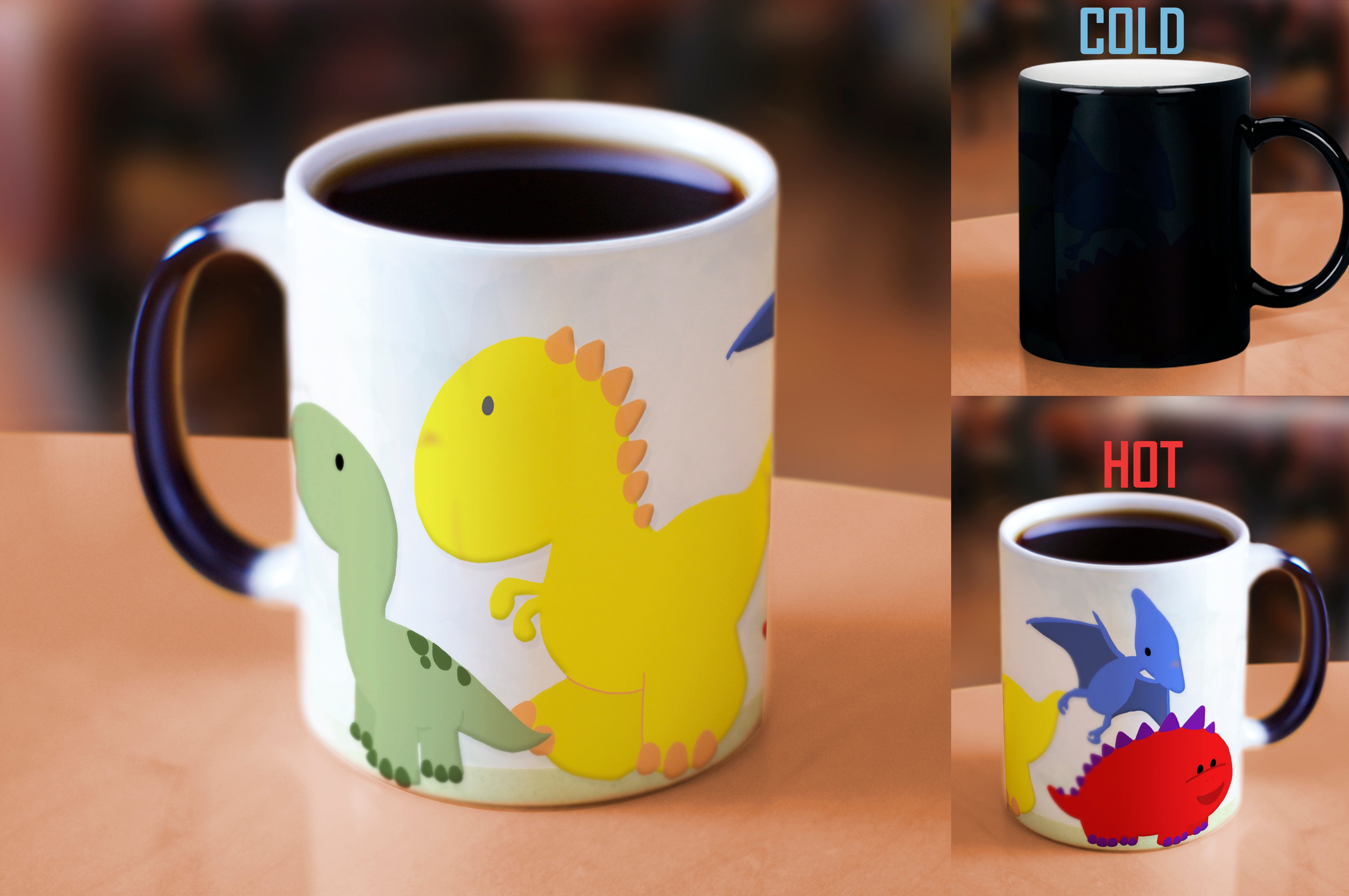 Kids Collection (Dinosaur Lineup) Morphing Mugs® Heat-Sensitive Mug MMUG252